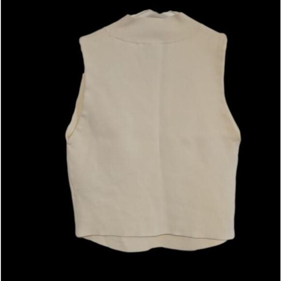 House Of Harlow 1960 White Mock Neck Crop Top - Picture 3 of 7